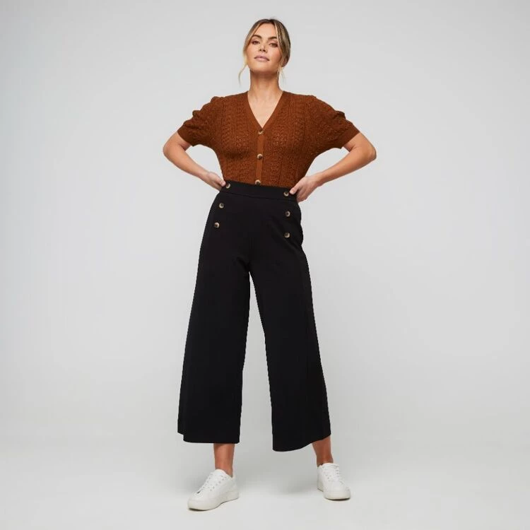 Leona Edmiston Ruby Wide Leg Pant Black 15 Leona Edmiston Ruby Wide Leg Pant Black - Image 13