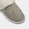 Sash & Rose Malibu Textured Plush Trim Slipper Grey 2 Sash & Rose Malibu Textured Plush Trim Slipper Grey -women's clothing Sales BP639510001 grey 4
