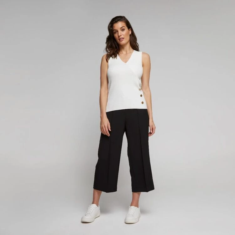 Jane Lamerton Cross Front Knit Top Cream 4 Jane Lamerton Cross Front Knit Top Cream - Image 2