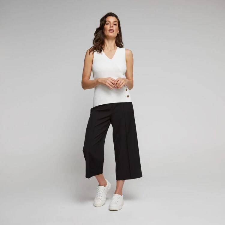 Jane Lamerton Cross Front Knit Top Cream 3 Jane Lamerton Cross Front Knit Top Cream