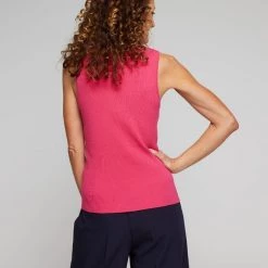 Jane Lamerton Cross Front Knit Top Cyclamen 10 Jane Lamerton Cross Front Knit Top Cyclamen -women's clothing Sales BP640558001 cyclamen 3