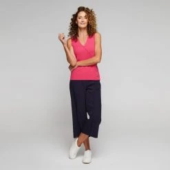 Jane Lamerton Cross Front Knit Top Cyclamen 9 Jane Lamerton Cross Front Knit Top Cyclamen -women's clothing Sales BP640558001 cyclamen 5