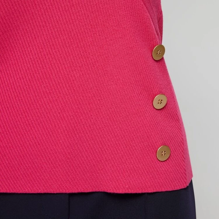 Jane Lamerton Cross Front Knit Top Cyclamen 4 Jane Lamerton Cross Front Knit Top Cyclamen - Image 2