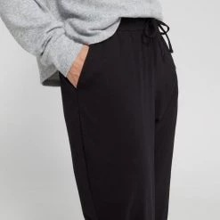 Anthology Wide Leg Cotton Pant Black -women's clothing Sales BP641037004 black 3