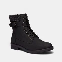 Isabella Brown Hachi Lace Up Combat Boot Black -women's clothing Sales BP641936005 black 2