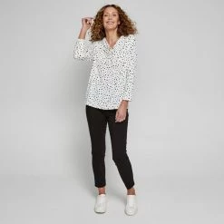 Khoko Smart Spot Cowl Neck Top Ivory 13 Khoko Smart Spot Cowl Neck Top Ivory -women's clothing Sales BP641978002 ivory